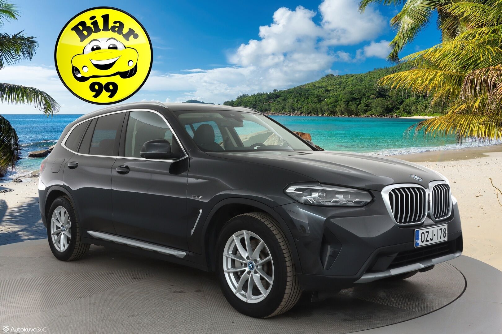 BMW X3 2022 G01 xDrive 30e A Charged Edition **1.Om Suomi-auto / 360° Kamera / Sporttipenkki Muistilla / HiFi / LED-valot / Navi** - 3,99 % KORKOTARJOUS TÄHÄN AUTOON - Akku kuntotarkastettu / Kaistavahti / Digimittaristo / KeylessGO / 2x Renkaat
