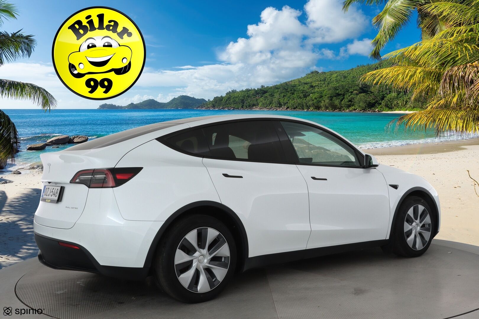 Tesla Model Y 2022 Long Range **Lämpöpumppu / Lasikatto / Matrix-LED / Adapt.Vakkari / P.Kamera / Muistipenkki / Navi / Keyless** - 3,99 % KORKOTARJOUS TÄHÄN AUTOON - 1-om Suomi-auto / Akku kuntotarkastettu / 2x Latauskaapelit / Kahdet Renkaat
