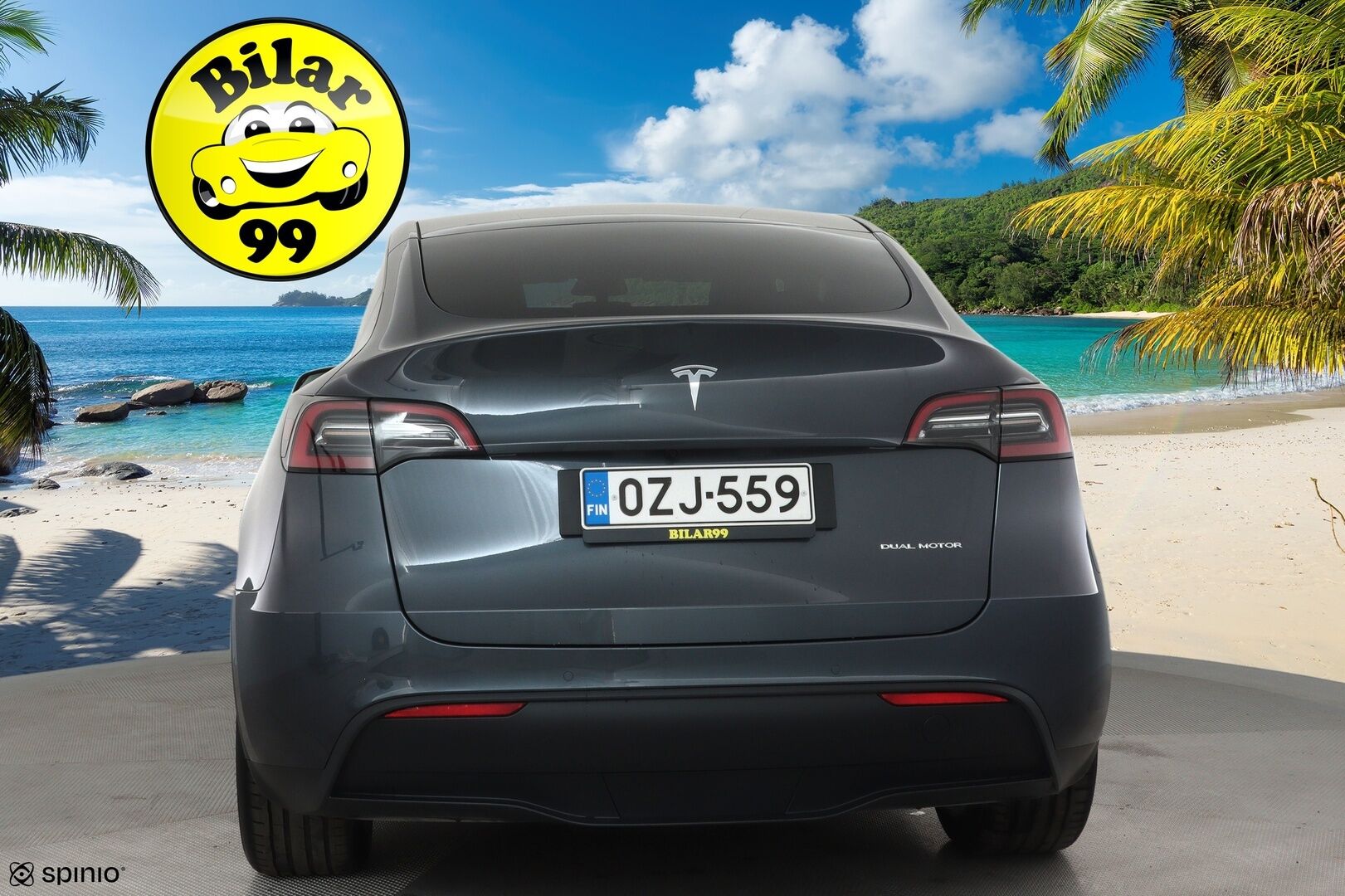 Tesla Model Y 2022 Long Range **Lämpöpumppu / Lasikatto / Matrix-LED / Adapt.Vakkari / P.Kamera / Muistipenkki / Navi / Keyless** - 3,99 % KORKOTARJOUS TÄHÄN AUTOON - 1-om Suomi-auto / 2x Latauskaapelit / Kahdet Renkaat