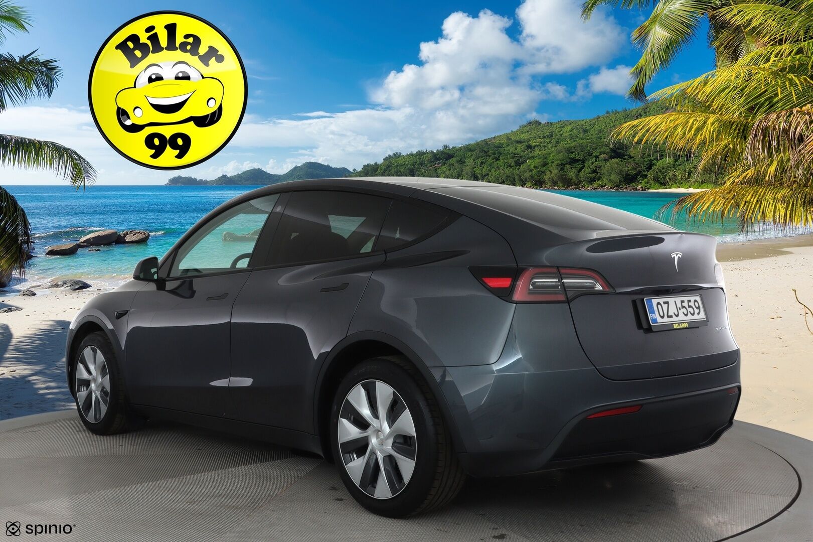 Tesla Model Y 2022 Long Range **Lämpöpumppu / Lasikatto / Matrix-LED / Adapt.Vakkari / P.Kamera / Muistipenkki / Navi / Keyless** - 3,99 % KORKOTARJOUS TÄHÄN AUTOON - 1-om Suomi-auto / 2x Latauskaapelit / Kahdet Renkaat