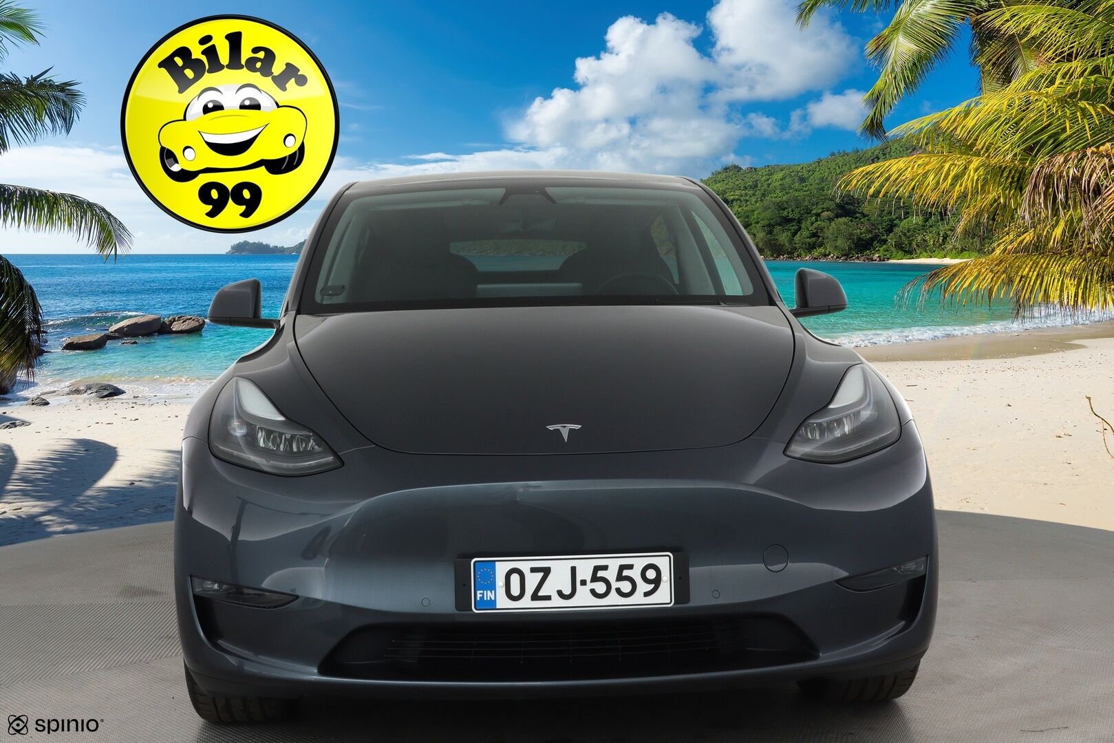Tesla Model Y 2022 Long Range **Lämpöpumppu / Lasikatto / Matrix-LED / Adapt.Vakkari / P.Kamera / Muistipenkki / Navi / Keyless** - 3,99 % KORKOTARJOUS TÄHÄN AUTOON - 1-om Suomi-auto / 2x Latauskaapelit / Kahdet Renkaat