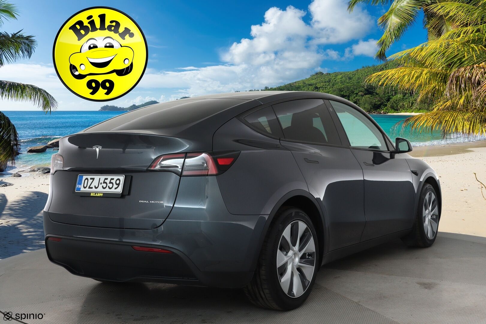 Tesla Model Y 2022 Long Range **Lämpöpumppu / Lasikatto / Matrix-LED / Adapt.Vakkari / P.Kamera / Muistipenkki / Navi / Keyless** - 3,99 % KORKOTARJOUS TÄHÄN AUTOON - 1-om Suomi-auto / 2x Latauskaapelit / Kahdet Renkaat