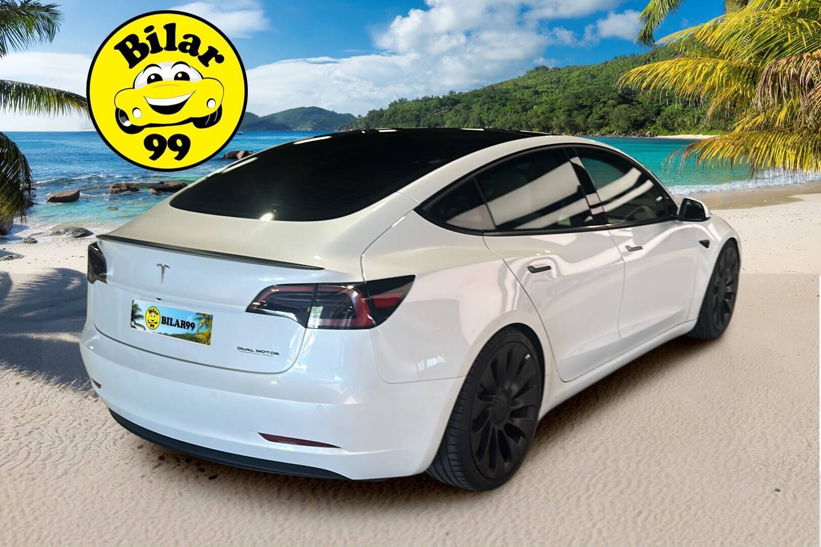 Tesla Model 3 2021 Performance - | HR-Madallusjouset! | ILP! | Premium audio! | Valkoiset Nahat! | Todella hieno! | 