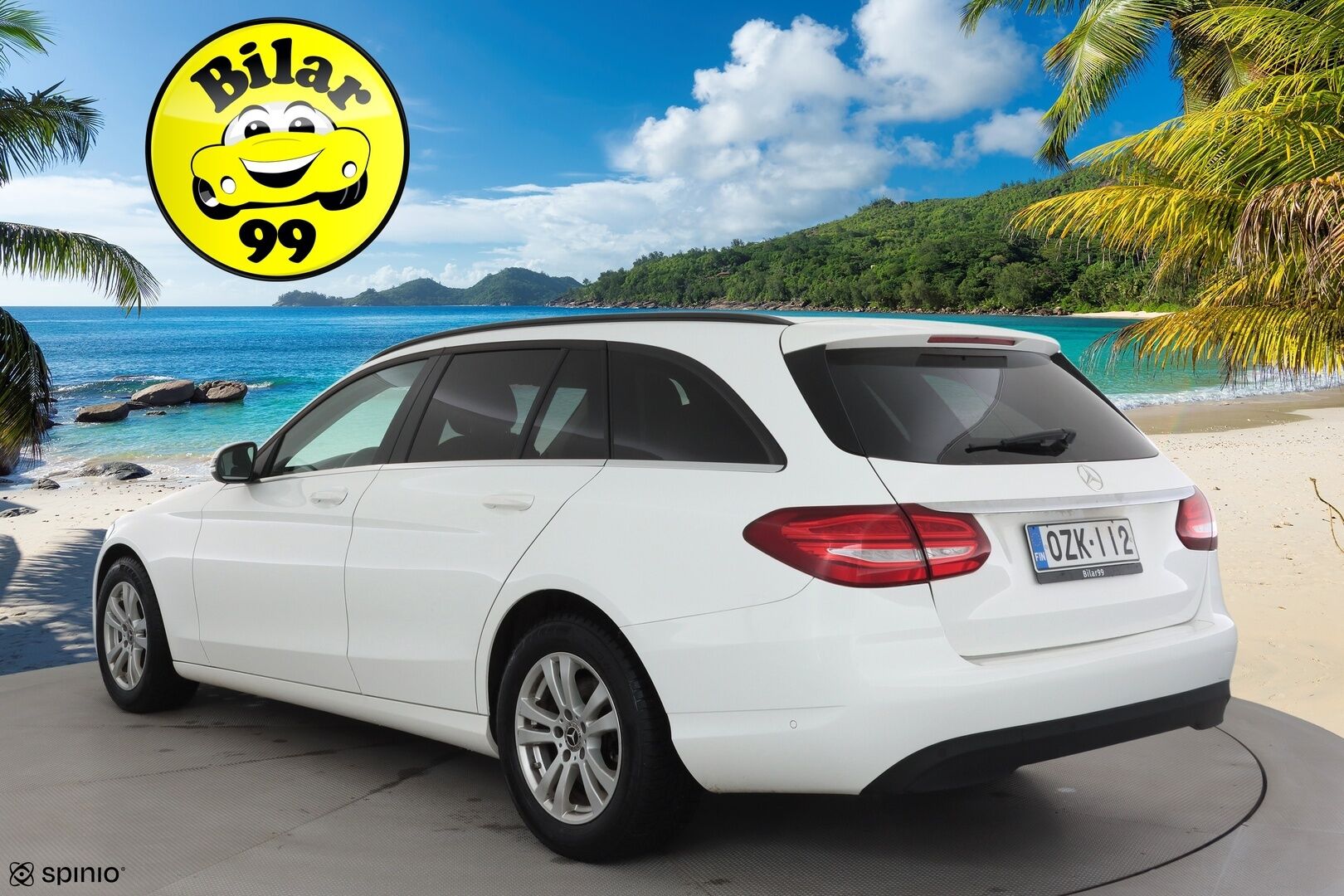 Mercedes-Benz C 2018 200 d T A * Distronic+ / Sporttipenkit / Navi / LED / Sähköluukku / Kaistavahti / Peruutustutkat! - Kahdet renkaat aluvanteilla / Juuri huollettu 