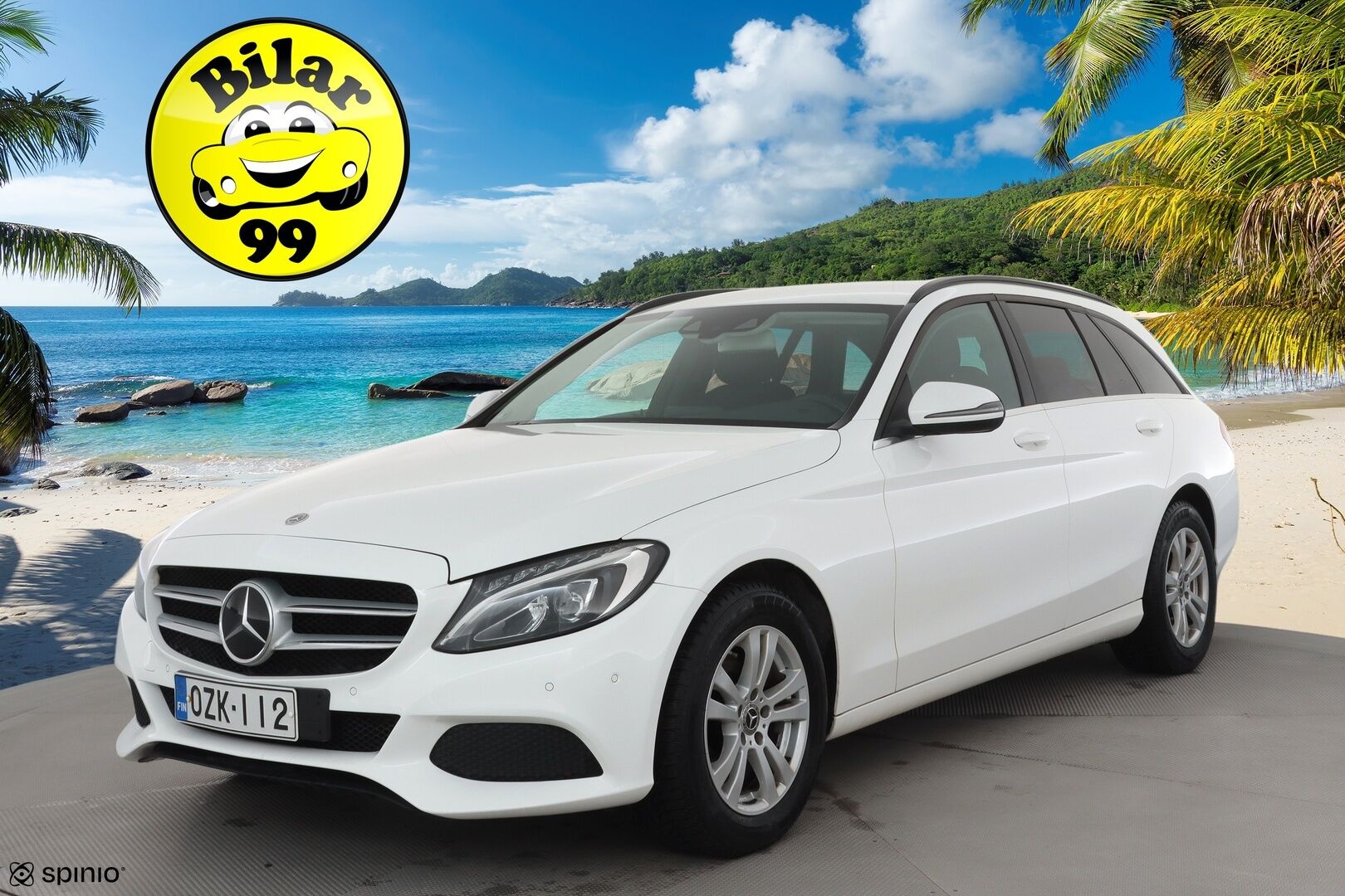 Mercedes-Benz C 2018 200 d T A * Distronic+ / Sporttipenkit / Navi / LED / Sähköluukku / Kaistavahti / Peruutustutkat! - Kahdet renkaat aluvanteilla / Juuri huollettu 