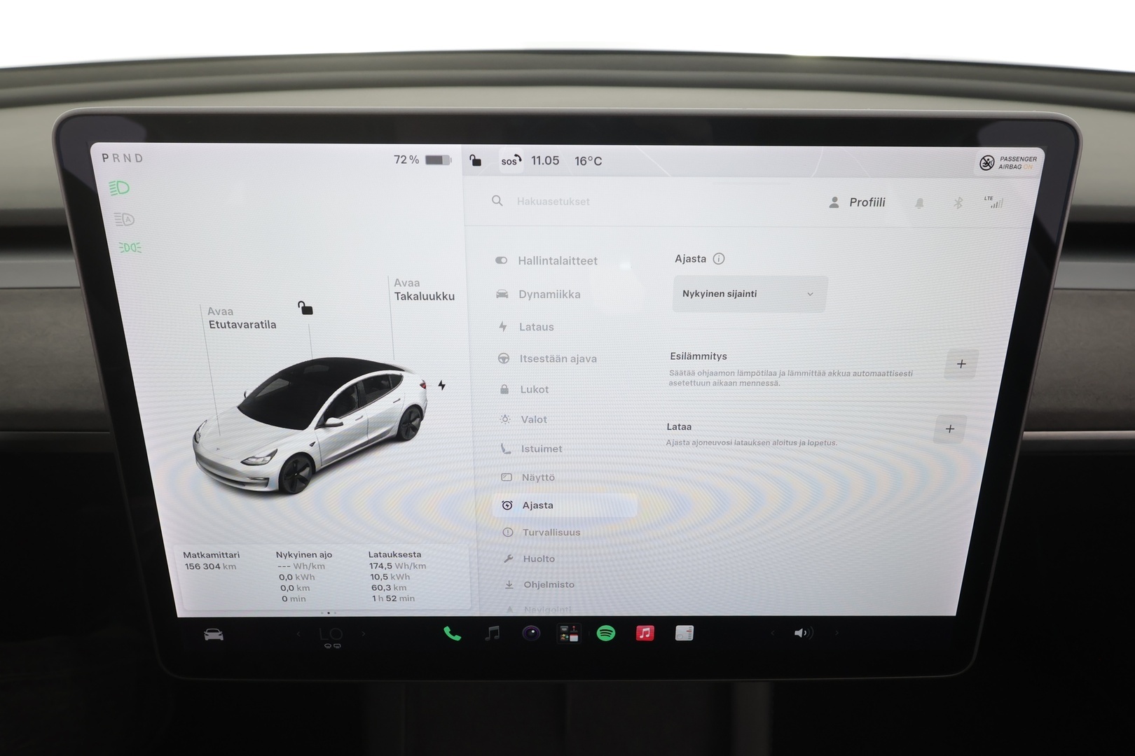 Tesla Model 3 2021 Standard Range Plus - | ILP | ACC | Lasikatto | Matrix-LED | P.Kamera | Muistipenkki | Premium Speakers | Kaistavahti | Navi | Keyless | 2x Latauskaapelit | Kahdet renkaat |