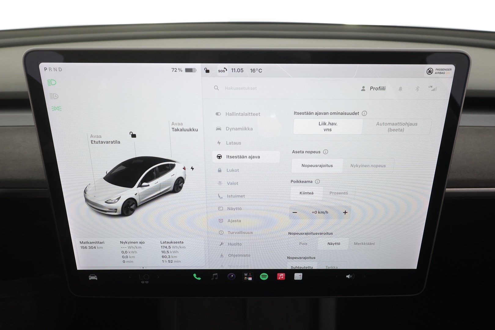 Tesla Model 3 2021 Standard Range Plus - | ILP | ACC | Lasikatto | Matrix-LED | P.Kamera | Muistipenkki | Premium Speakers | Kaistavahti | Navi | Keyless | 2x Latauskaapelit | Kahdet renkaat |