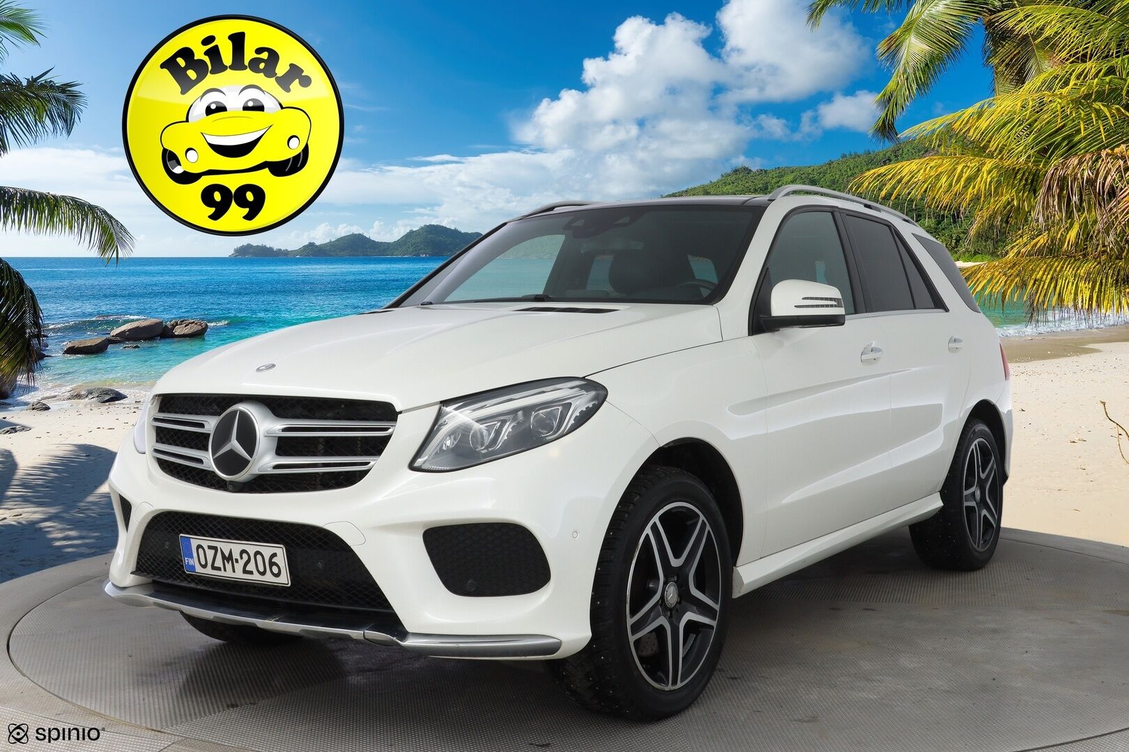 MERCEDES-BENZ GLE 2016 500e 4Matic AMG Huutokaupat.com - ACC / Panorama / Sport-penkit muistilla / Harman&Kardon / Koukku / Nahkasisusta / Navi / Kahdet renkaat / AMG