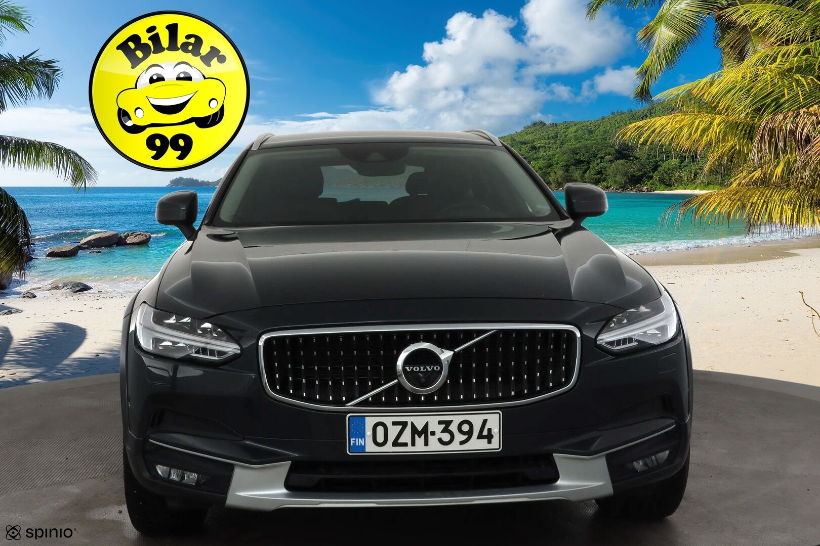 Volvo V90 Cross Country 2018 D4 AWD Pro aut * ACC / HUD / 360° / Muistipenkki / Full LED / Webasto / Koukku / Keyless / Navi / Nahat * - Kahdet renkaat aluvanteilla - HULLUT AVAJAISHULINAT KORKOTARJOUS 3,29 %