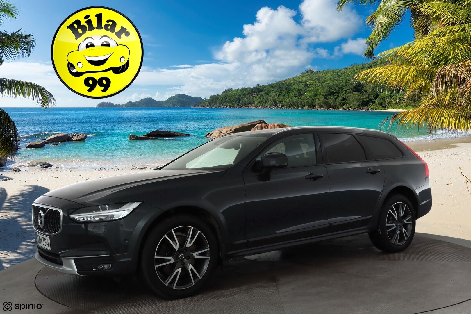 Volvo V90 Cross Country 2018 D4 AWD Pro aut * ACC / HUD / 360° / Muistipenkki / Full LED / Webasto / Koukku / Keyless / Navi / Nahat * - Kahdet renkaat aluvanteilla - HULLUT AVAJAISHULINAT KORKOTARJOUS 3,29 %