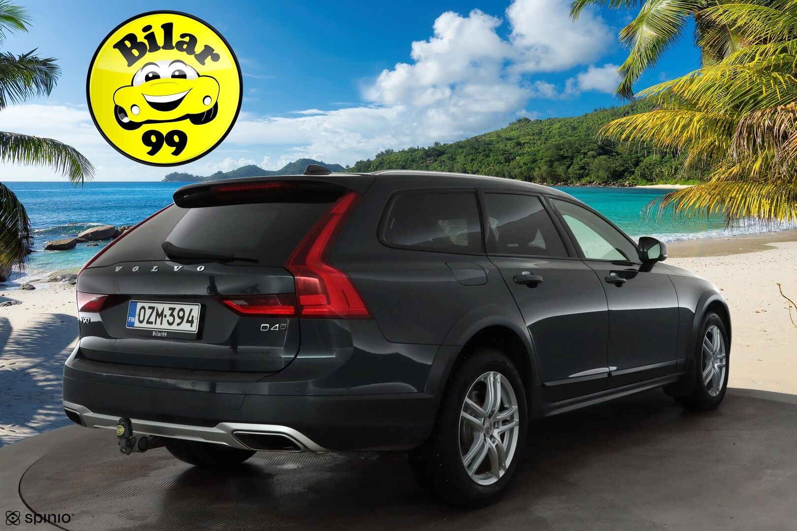 Volvo V90 Cross Country 2018 D4 AWD Pro aut * ACC / HUD / 360° / Muistipenkki / Full LED / Webasto / Koukku / Keyless / Navi / Nahat * - Kahdet renkaat aluvanteilla - HULLUT AVAJAISHULINAT KORKOTARJOUS 3,29 %