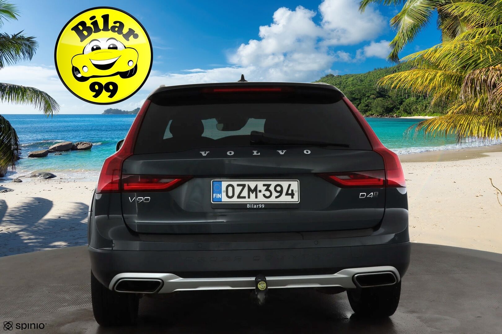 Volvo V90 Cross Country 2017 D4 AWD Pro aut * ACC / HUD / 360° / Muistipenkki / Full LED / Webasto / Koukku / Keyless / Navi / Nahat * - Kahdet renkaat aluvanteilla 