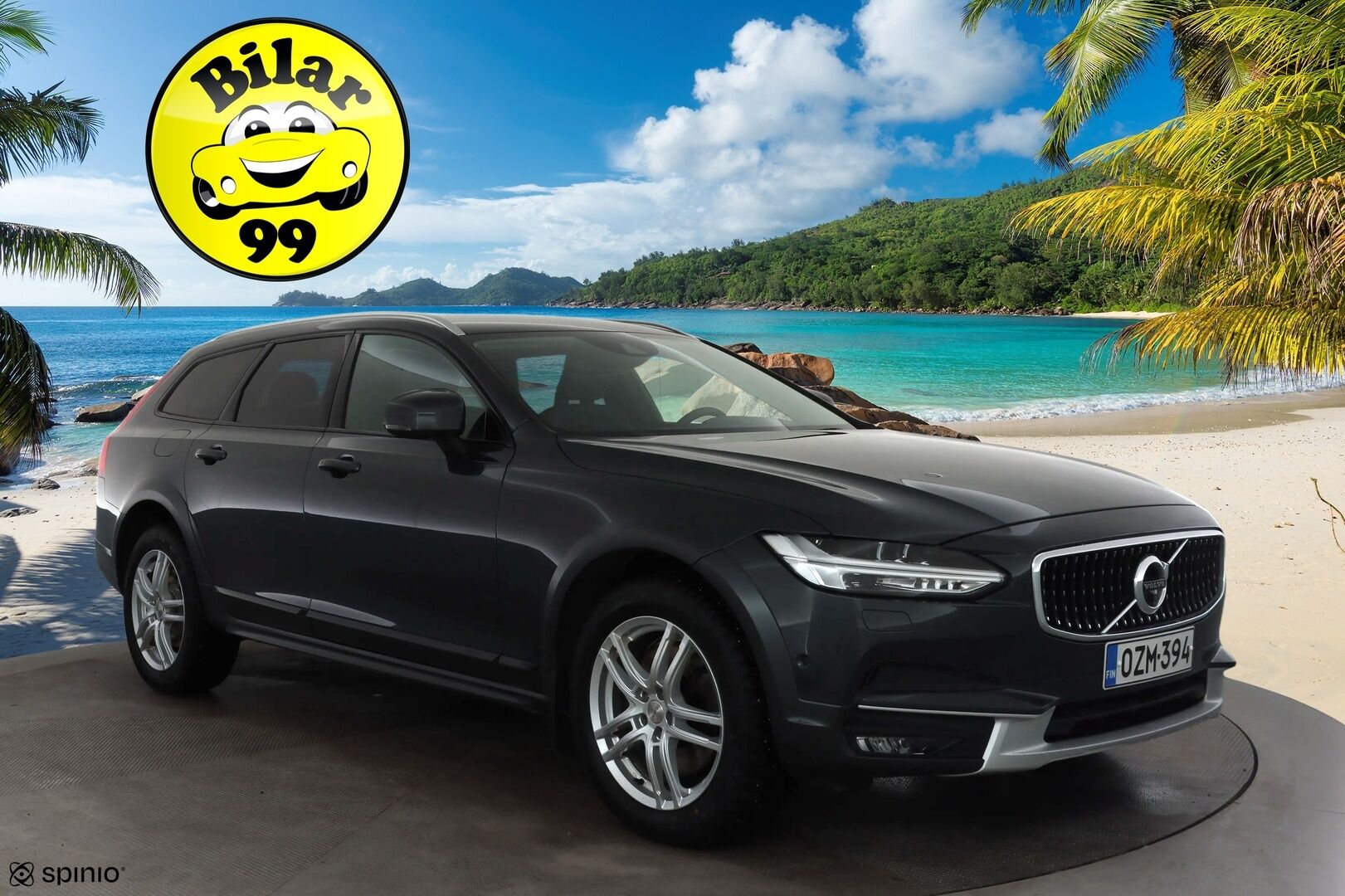 Volvo V90 Cross Country 2018 D4 AWD Pro aut * ACC / HUD / 360° / Muistipenkki / Full LED / Webasto / Koukku / Keyless / Navi / Nahat * - Kahdet renkaat aluvanteilla - HULLUT AVAJAISHULINAT KORKOTARJOUS 3,29 %