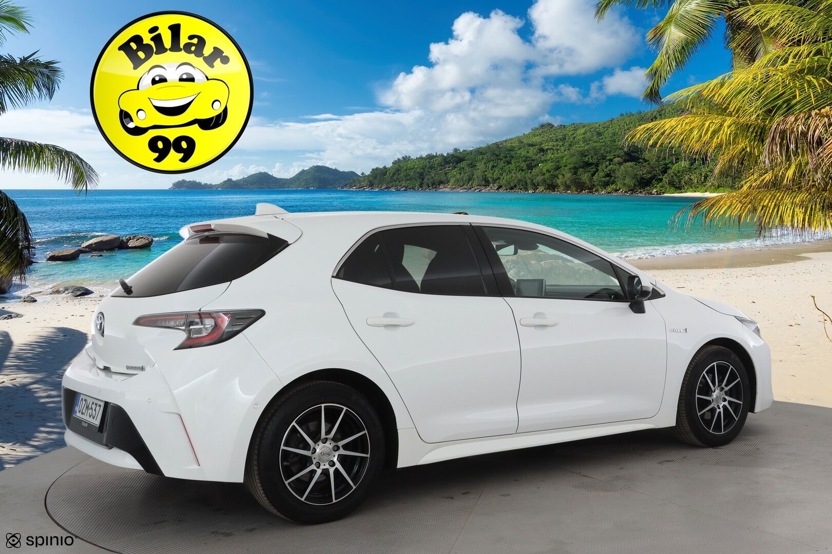 Toyota Corolla 2019 1,8 Hybrid Premium * ACC / HUD / Sporttipenkit / P.Kamera / LED / Keyless / Lohko+Sisä / Ratinlämmitin * - Kahdet renkaat aluvanteilla / Juuri huollettu ja katsastettu - HULLUT AVAJAISHULINAT KORKOTARJOUS 3,29 %