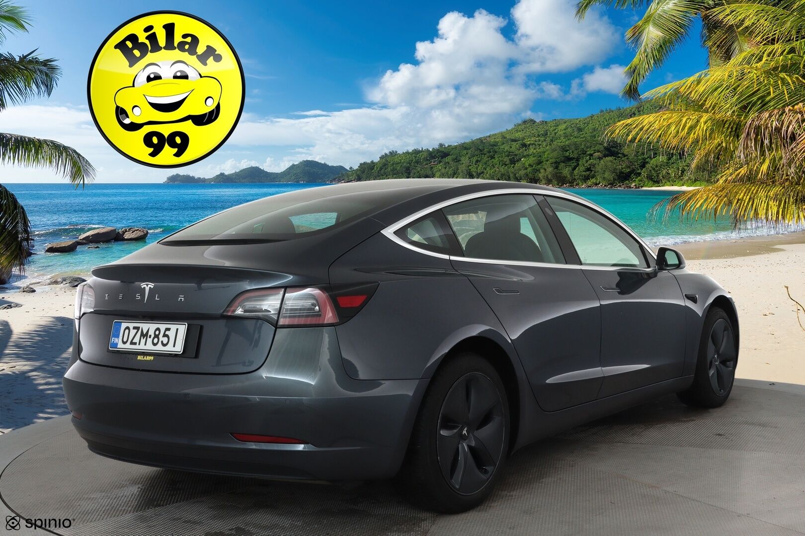 Tesla Model 3 2020 Standard Range Plus **Lasikatto / ACC / LED / P.kamera / Muistipenkki / Navi / Kaistavahti** - Akku kuntotarkastettu