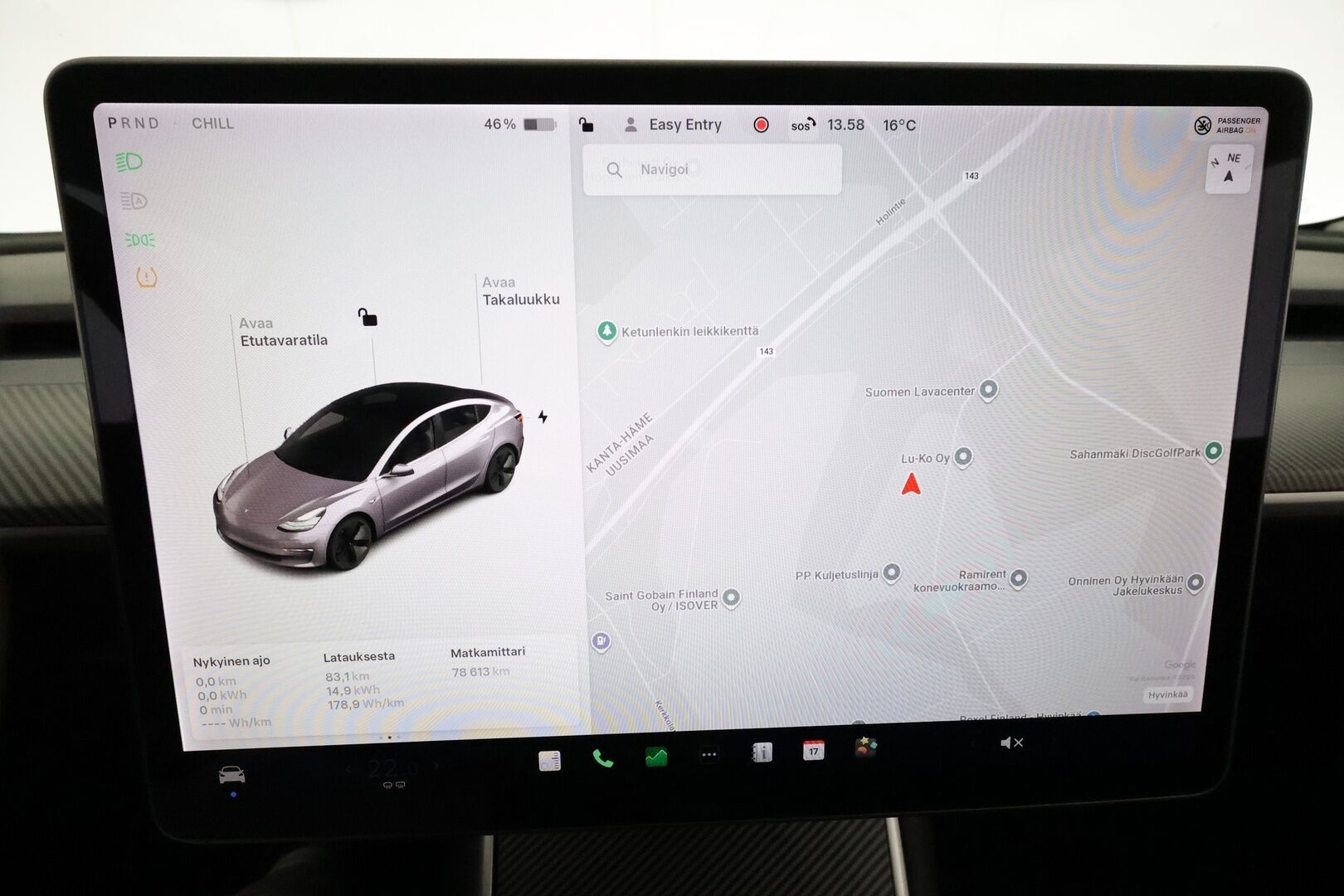 Tesla Model 3 2020 Standard Range Plus **Lasikatto / ACC / LED / P.kamera / Muistipenkki / Navi / Kaistavahti** - Akku kuntotarkastettu