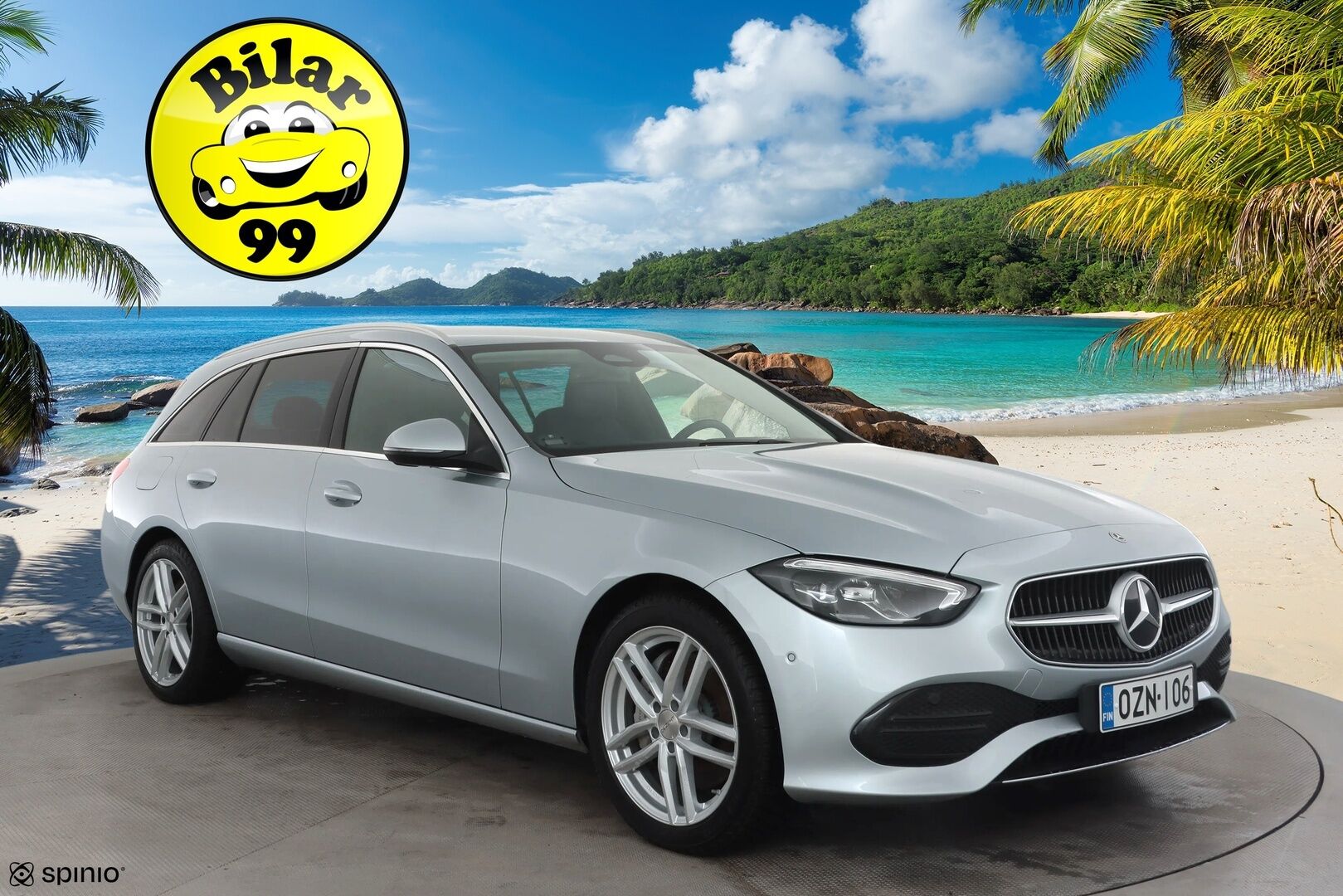 Mercedes-Benz C 2023 300 e T A Business / Suomiauto / 1-Omistaja / Vakkari / Peruutuskamera / Vetokoukku / Lämmitettävä ohjauspyörä / Osanahkaverhoilu