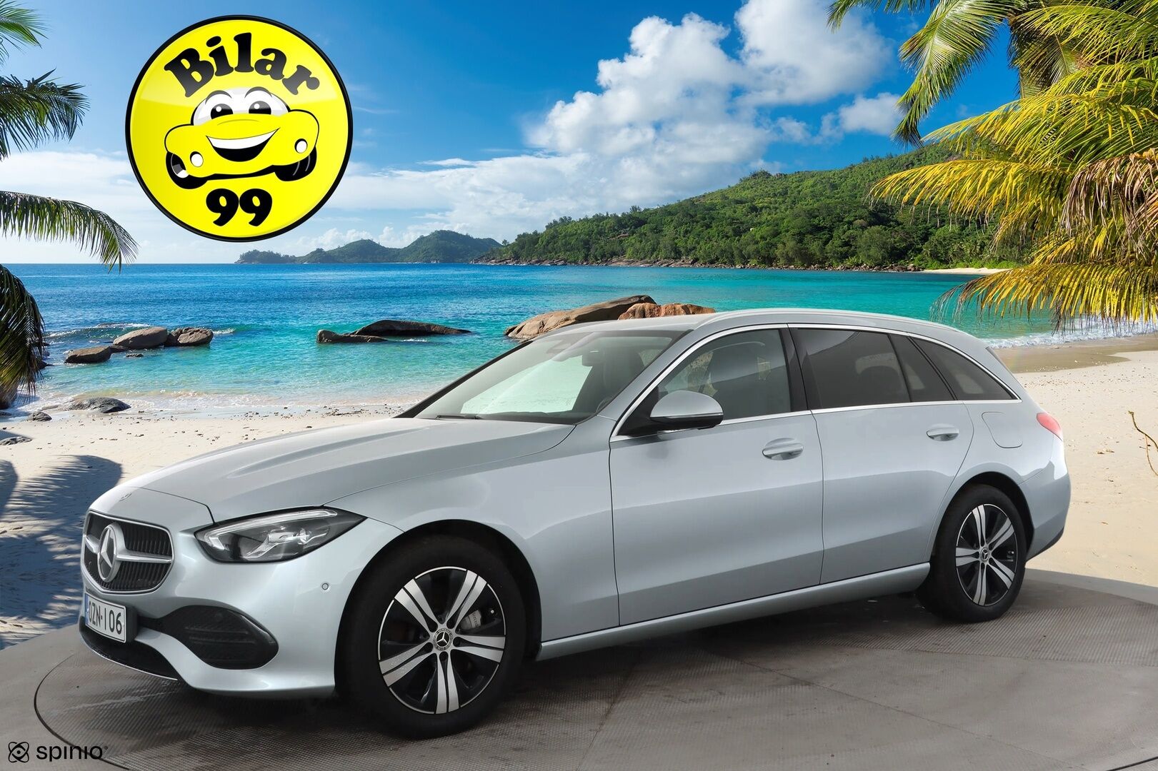 Mercedes-Benz C 2023 300 e T A Business / Suomiauto / 1-Omistaja / Vakkari / Peruutuskamera / Vetokoukku / Lämmitettävä ohjauspyörä / Osanahkaverhoilu