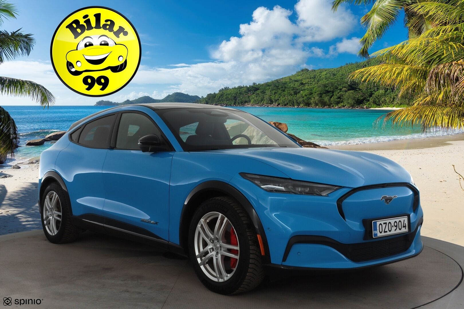 Ford Mustang Mach-E 2023 351hv AWD * Koukku / Lasikatto / ACC / 360° / B&O / Muistipenkki / Navi / Panorama / Keyless * - 1-om Suomi-auto / Akku kuntotarkastettu / 2x Latauskaapelit / Kahdet renkaat aluvanteilla / Merkkihuollot  