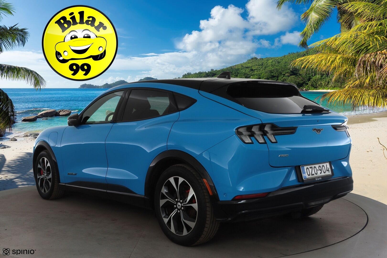 Ford Mustang Mach-E 2023 351hv AWD * Koukku / Lasikatto / ACC / 360° / B&O / Muistipenkki / Navi / Panorama / Keyless * - 1-om Suomi-auto / Akku kuntotarkastettu / 2x Latauskaapelit / Kahdet renkaat aluvanteilla / Merkkihuollot  