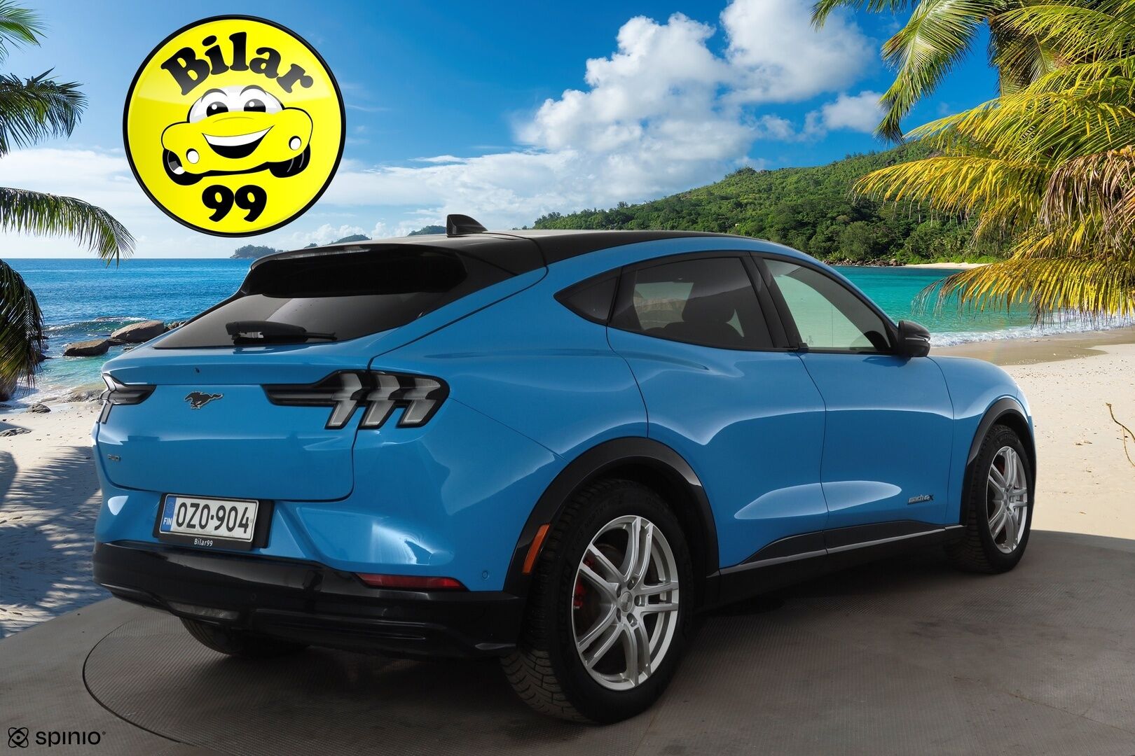 Ford Mustang Mach-E 2023 351hv AWD * Koukku / Lasikatto / ACC / 360° / B&O / Muistipenkki / Navi / Panorama / Keyless * - 1-om Suomi-auto / Akku kuntotarkastettu / 2x Latauskaapelit / Kahdet renkaat aluvanteilla / Merkkihuollot  