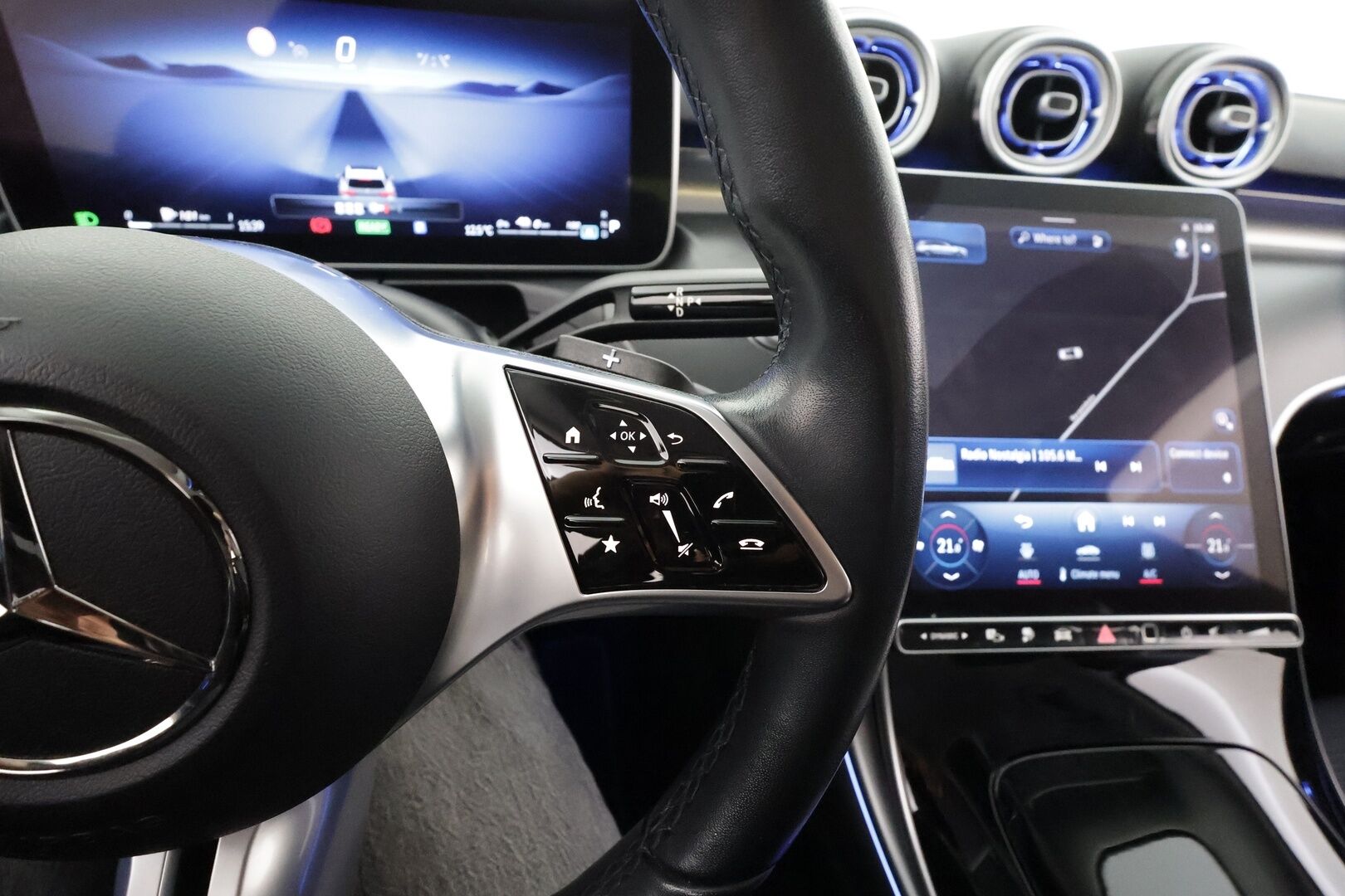 Mercedes-Benz C 2023 300 e T A Business * Distronic / Muistipenkit / LED / Koukku / Lisälämmitin / 360° * - 1.Om Suomi-auto / kahdet renkaat / Koti & Kauppalaturi