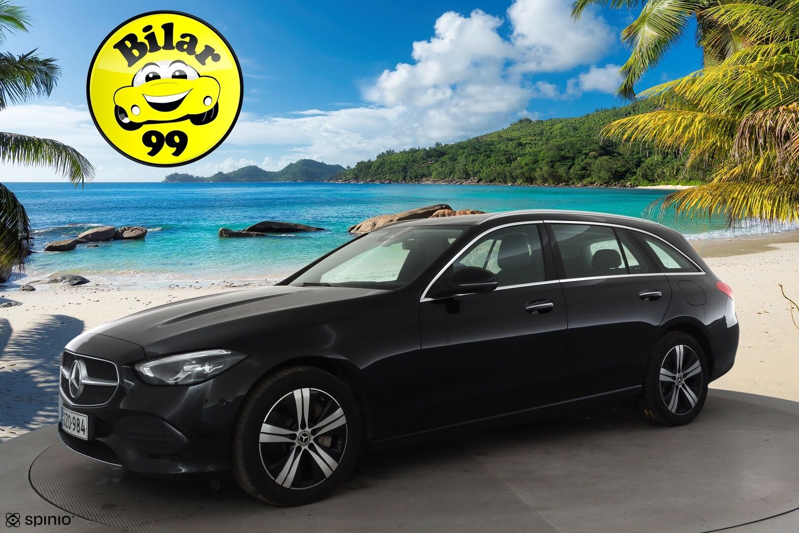 Mercedes-Benz C 2023 300 e T A Business * Distronic / Muistipenkit / LED / Koukku / Lisälämmitin / 360° * - 1.Om Suomi-auto / kahdet renkaat / Koti & Kauppalaturi