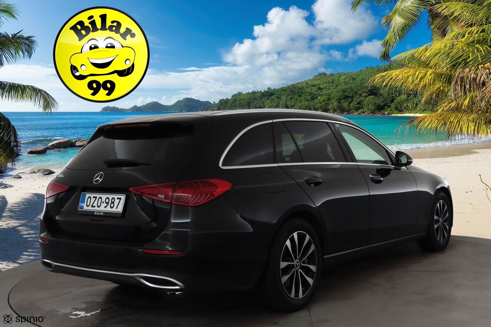 Mercedes-Benz C 2023 300 e T A Business * Distronic / LED / Koukku / Lisälämmitin / P.Kamera / Digimittaristo * - 1-om Suomi-auto / 2x Latauskaapelit / Kahdet renkaat aluvanteilla