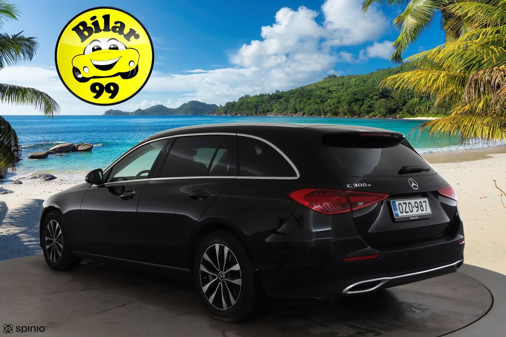 Mercedes-Benz C 2023 300 e T A Business * Distronic / LED / Koukku / Lisälämmitin / P.Kamera / Digimittaristo * - 1-om Suomi-auto / 2x Latauskaapelit / Kahdet renkaat aluvanteilla