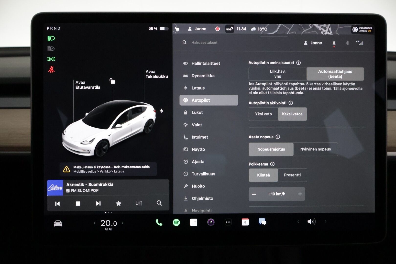 Tesla Model 3 2021 Long Range - *Tehdastakuu / ILP / Autopilot / Premium sound / Lasikatto*