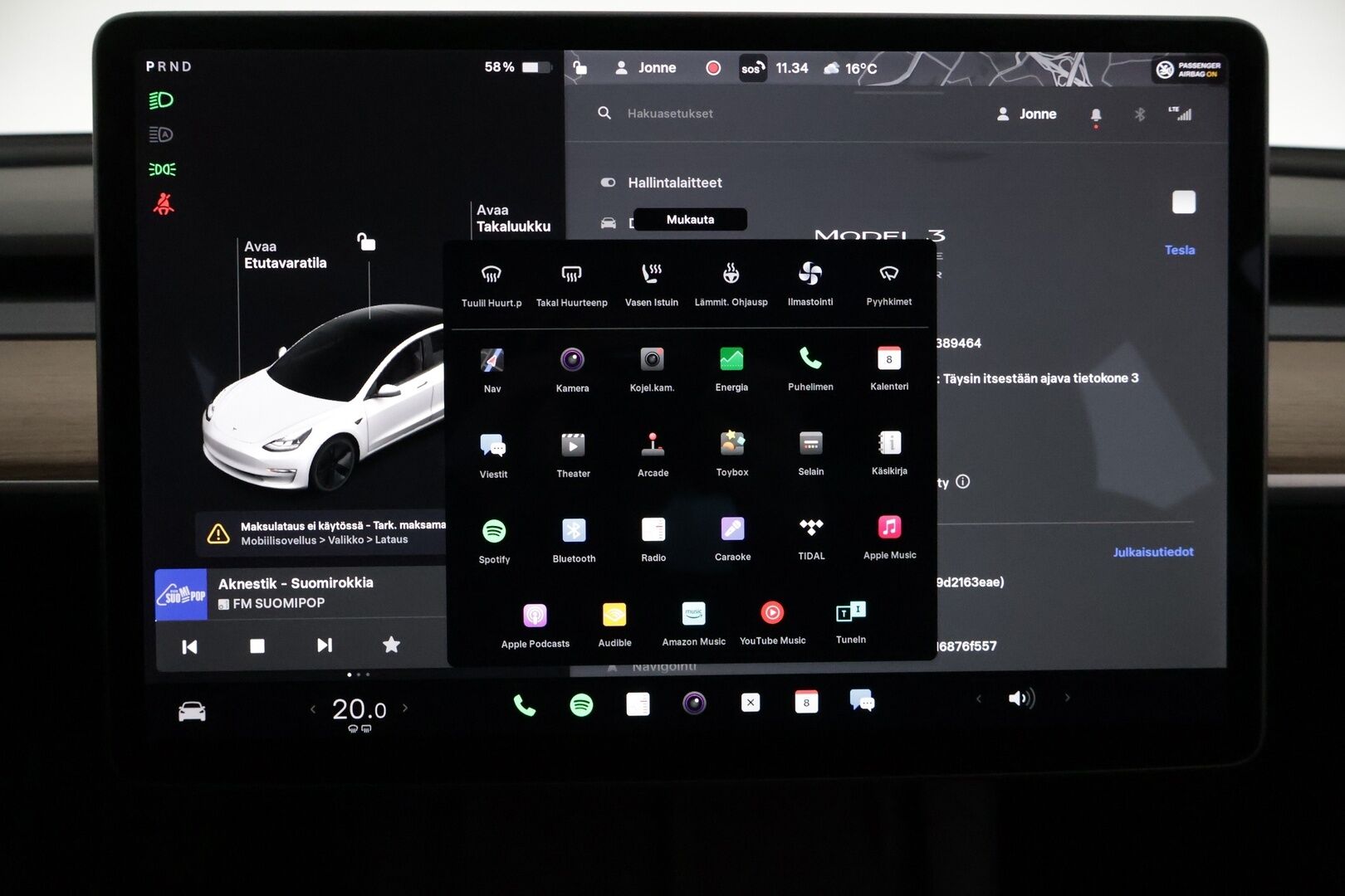 Tesla Model 3 2021 Long Range - *Tehdastakuu / ILP / Autopilot / Premium sound / Lasikatto*