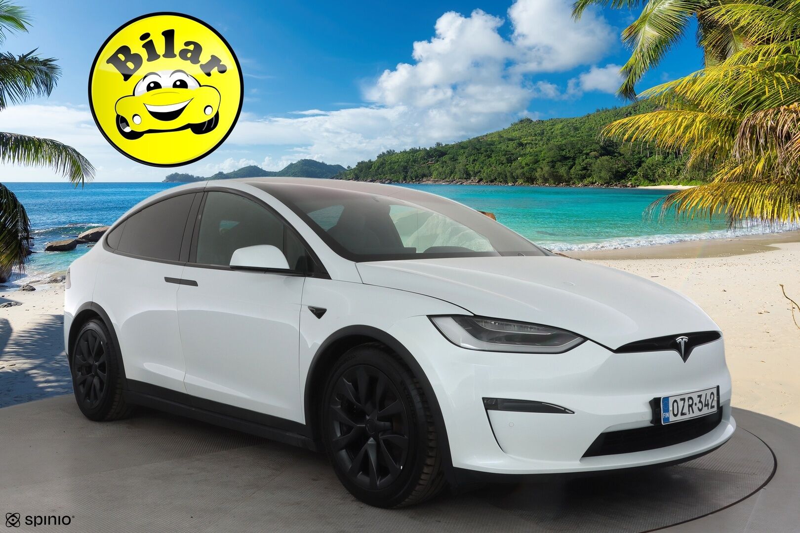 Tesla Model X 2023 Plaid 6-P - | Koukku | ILP | ACC | Ilma-alusta | P.Kamera | Ilmastoitu Muistipenkki | LED | Premium Audio | Kaistavahti | Navi | Keyless | 1-om Suomi-auto | 2x Latauskaapelit | Kahdet renkaat |