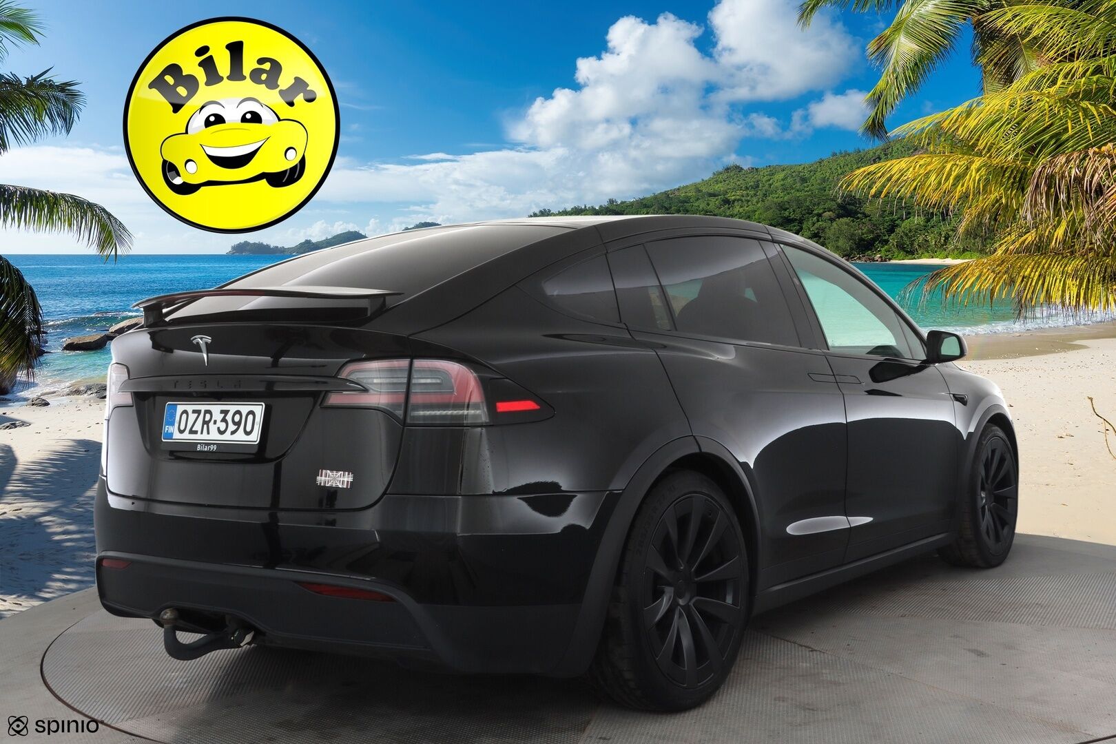 Tesla Model X 2023 Plaid - | 6-paikkainen | ILP | EAP | Koukku | ACC | Takanäyttö | Vaaleat sähkönahat | Premium audio | Muistipenkki | P.kamera ja tutkat | 