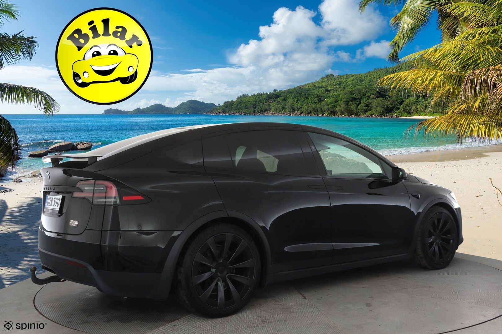 Tesla Model X 2023 Plaid - | 6-paikkainen | ILP | EAP | Koukku | ACC | Takanäyttö | Vaaleat sähkönahat | Premium audio | Muistipenkki | P.kamera ja tutkat | 
