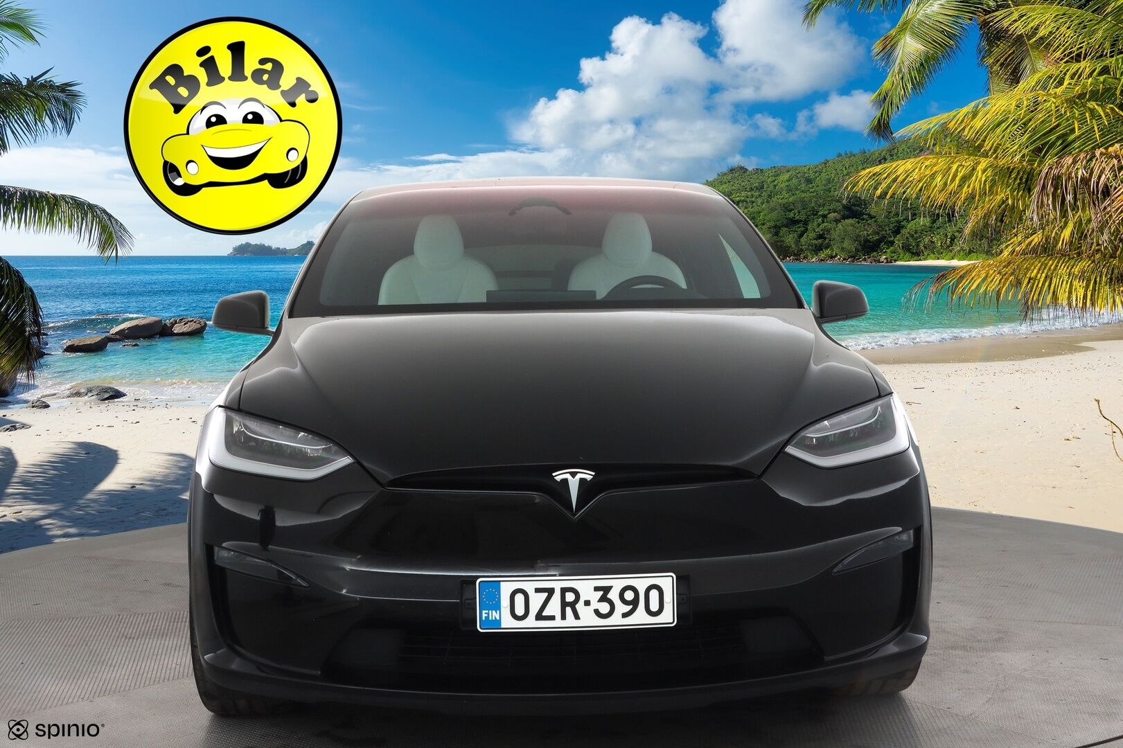 Tesla Model X 2023 Plaid - | 6-paikkainen | ILP | EAP | Koukku | ACC | Takanäyttö | Vaaleat sähkönahat | Premium audio | Muistipenkki | P.kamera ja tutkat | 