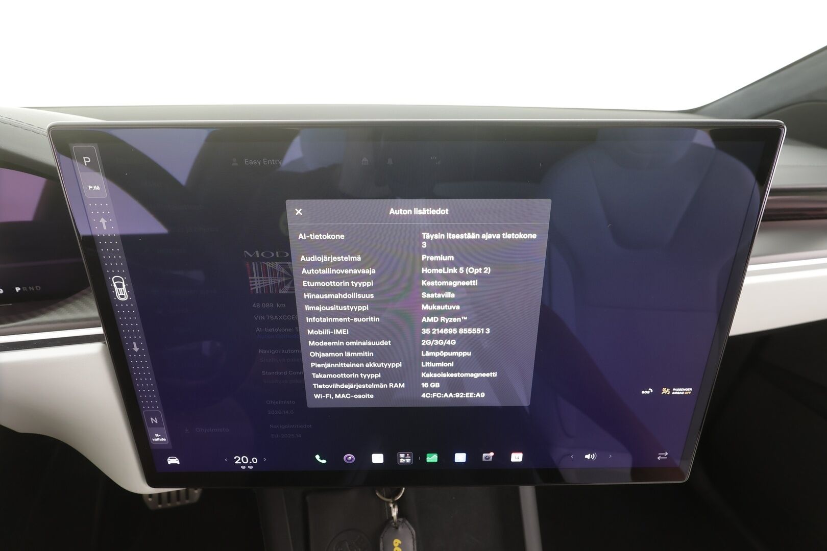 Tesla Model X 2023 Plaid - | 6-paikkainen | ILP | EAP | Koukku | ACC | Takanäyttö | Vaaleat sähkönahat | Premium audio | Muistipenkki | P.kamera ja tutkat | 