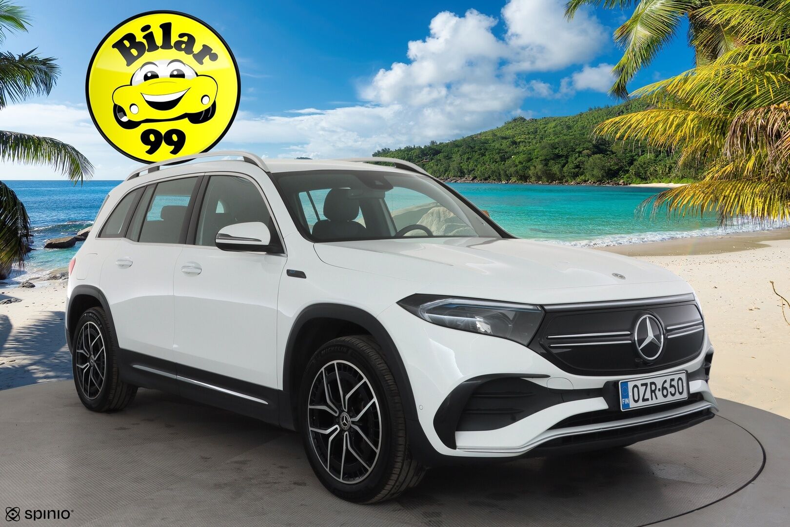 Mercedes-Benz EQB 2023 300 4MATIC Business AMG * Widescreen / P.Kamera / LED / Kaistavahti / Nahka-Alcantara / Navi / Keyless * - 1-om Suomi-auto / 2x Latauskaapelit / Kahdet renkaat aluvanteilla - HULLUT AVAJAISHULINAT KORKOTARJOUS 3,29 %