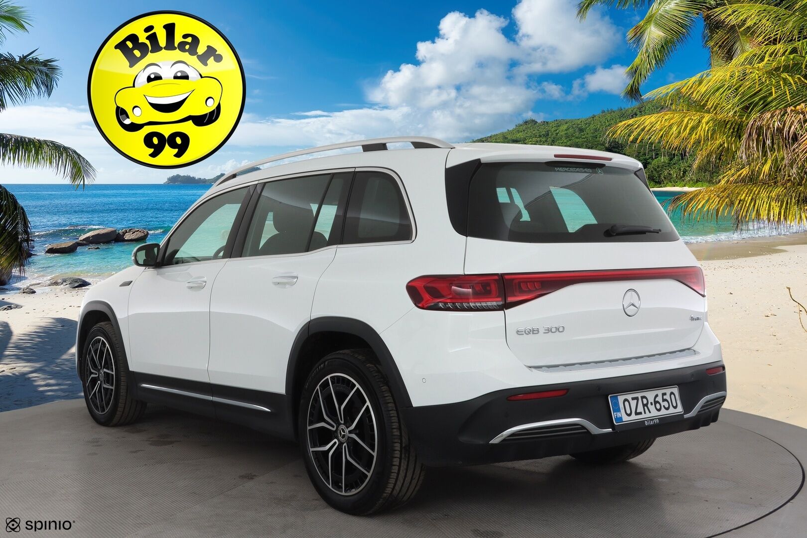 Mercedes-Benz EQB 2023 300 4MATIC Business AMG * Widescreen / P.Kamera / LED / Kaistavahti / Nahka-Alcantara / Navi / Keyless * - 1-om Suomi-auto / 2x Latauskaapelit / Kahdet renkaat aluvanteilla - HULLUT AVAJAISHULINAT KORKOTARJOUS 3,29 %