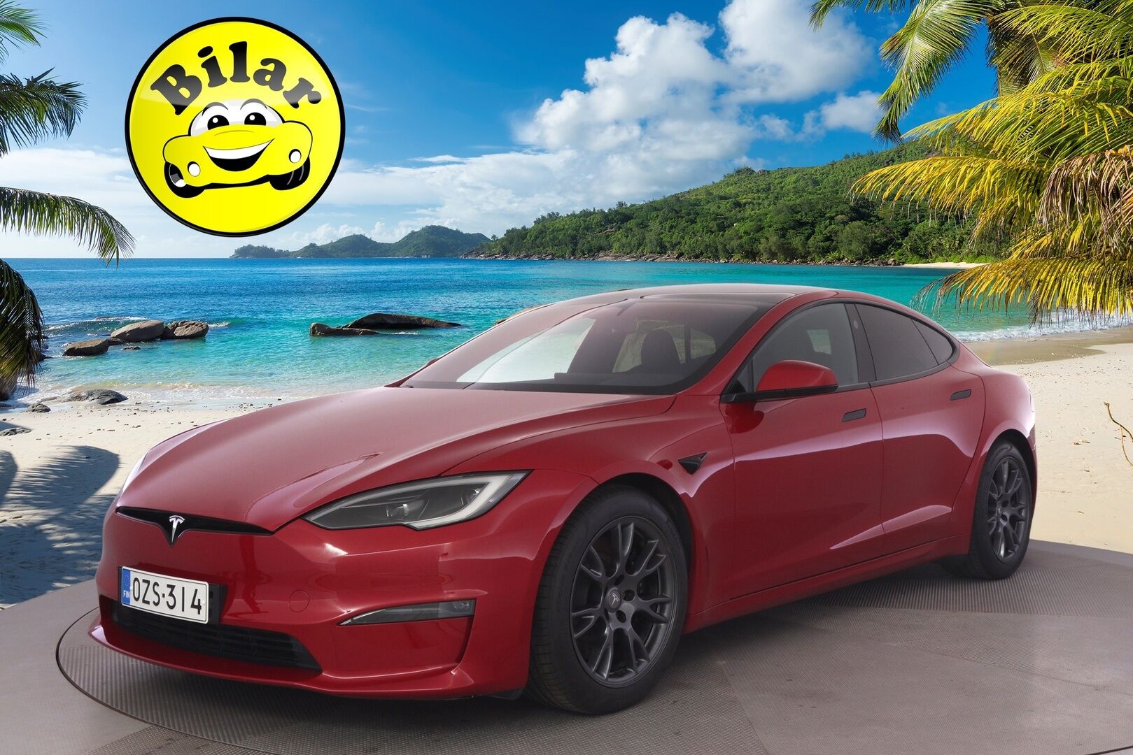 Tesla Model S 2023 Plaid - | Suomi-auto | Plaid | Ilm. Nahat | Yoke ratti | Ilma-alusta | Prem. Audio | ILP | Adapt. LED |