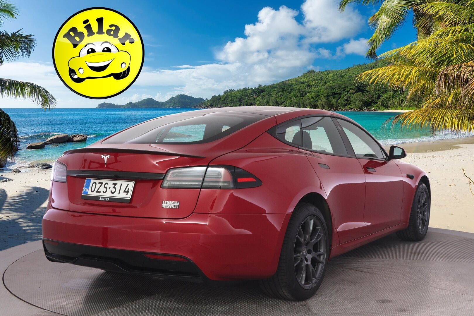 Tesla Model S 2023 Plaid - | Suomi-auto | Plaid | Ilm. Nahat | Yoke ratti | Ilma-alusta | Prem. Audio | ILP | Adapt. LED |