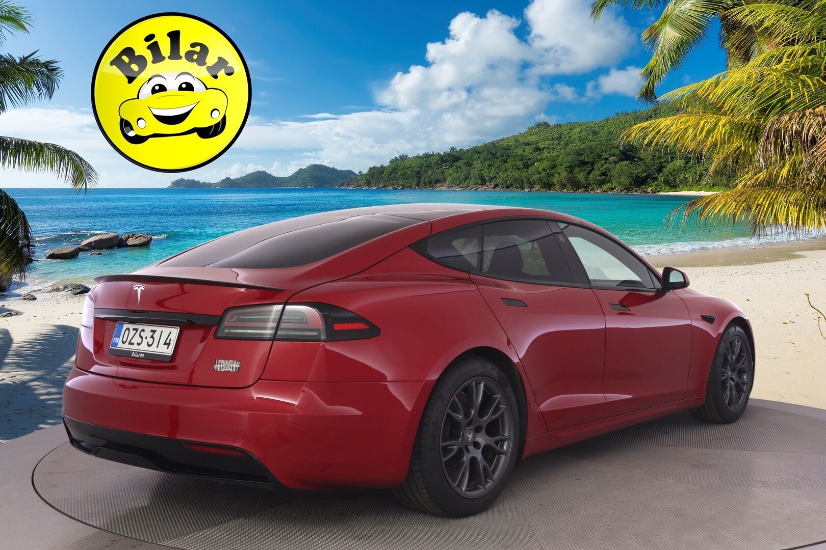 Tesla Model S 2023 Plaid - | Suomi-auto | Plaid | Ilm. Nahat | Yoke ratti | Ilma-alusta | Prem. Audio | ILP | Adapt. LED |