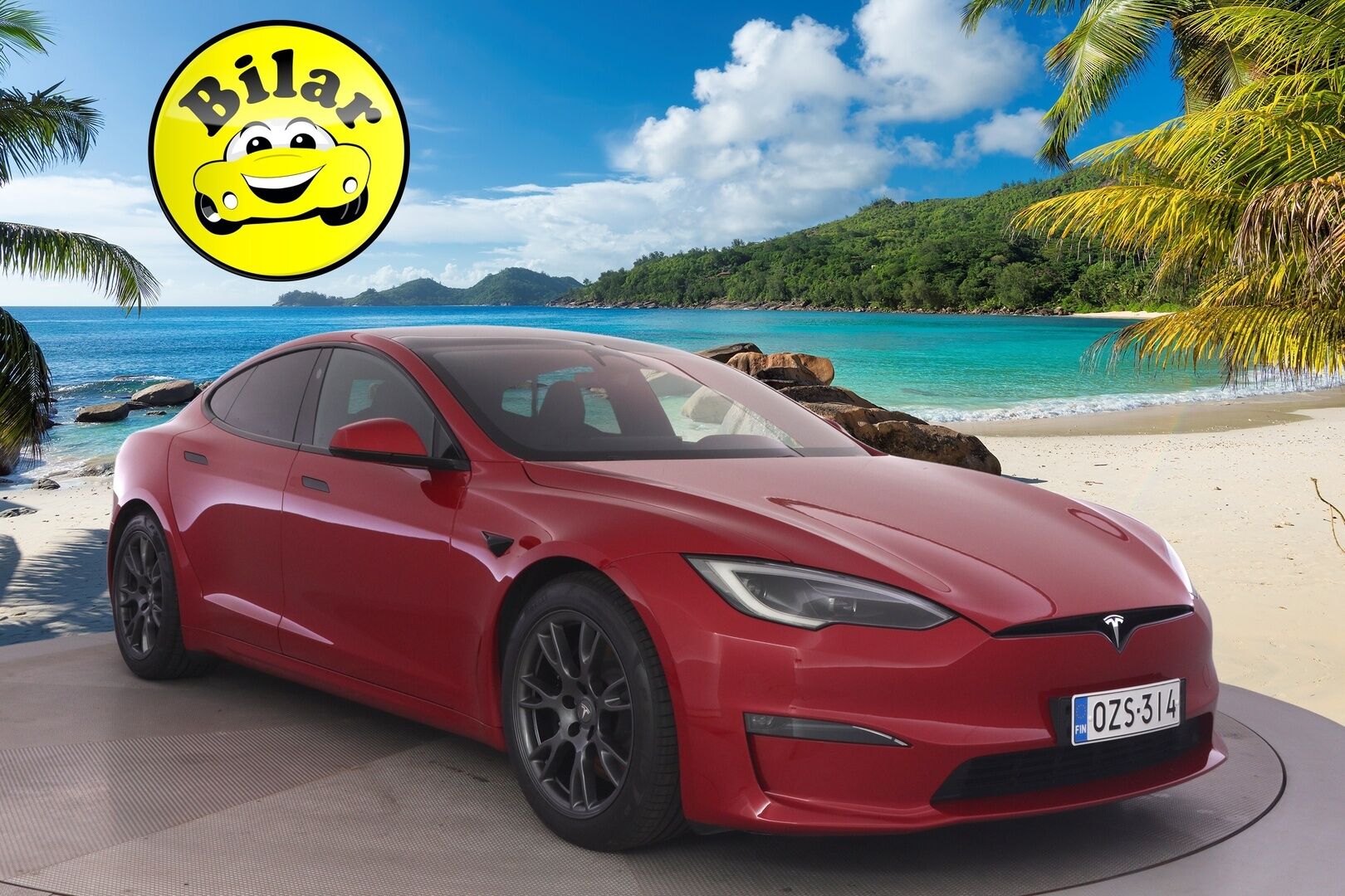 Tesla Model S 2023 Plaid - | Suomi-auto | Plaid | Ilm. Nahat | Yoke ratti | Ilma-alusta | Prem. Audio | ILP | Adapt. LED |