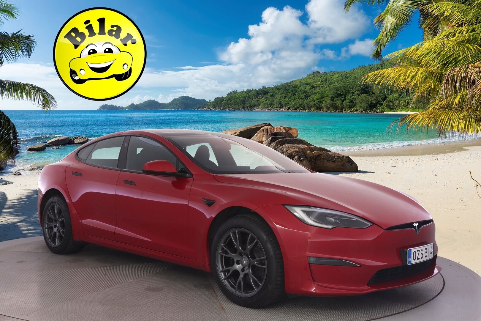 Tesla Model S 2023 Plaid - | Suomi-auto | Plaid | Ilm. Nahat | Yoke ratti | Ilma-alusta | Prem. Audio | ILP | Adapt. LED |