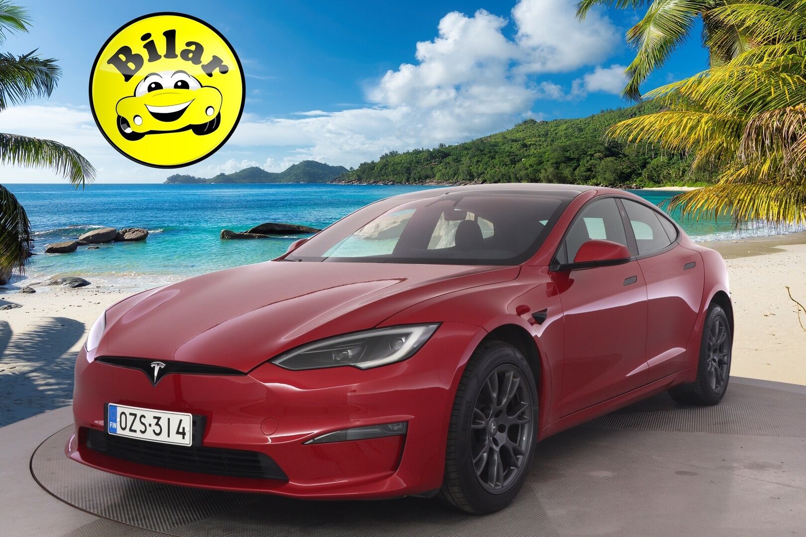 Tesla Model S 2023 Plaid - | Suomi-auto | Plaid | Ilm. Nahat | Yoke ratti | Ilma-alusta | Prem. Audio | ILP | Adapt. LED |