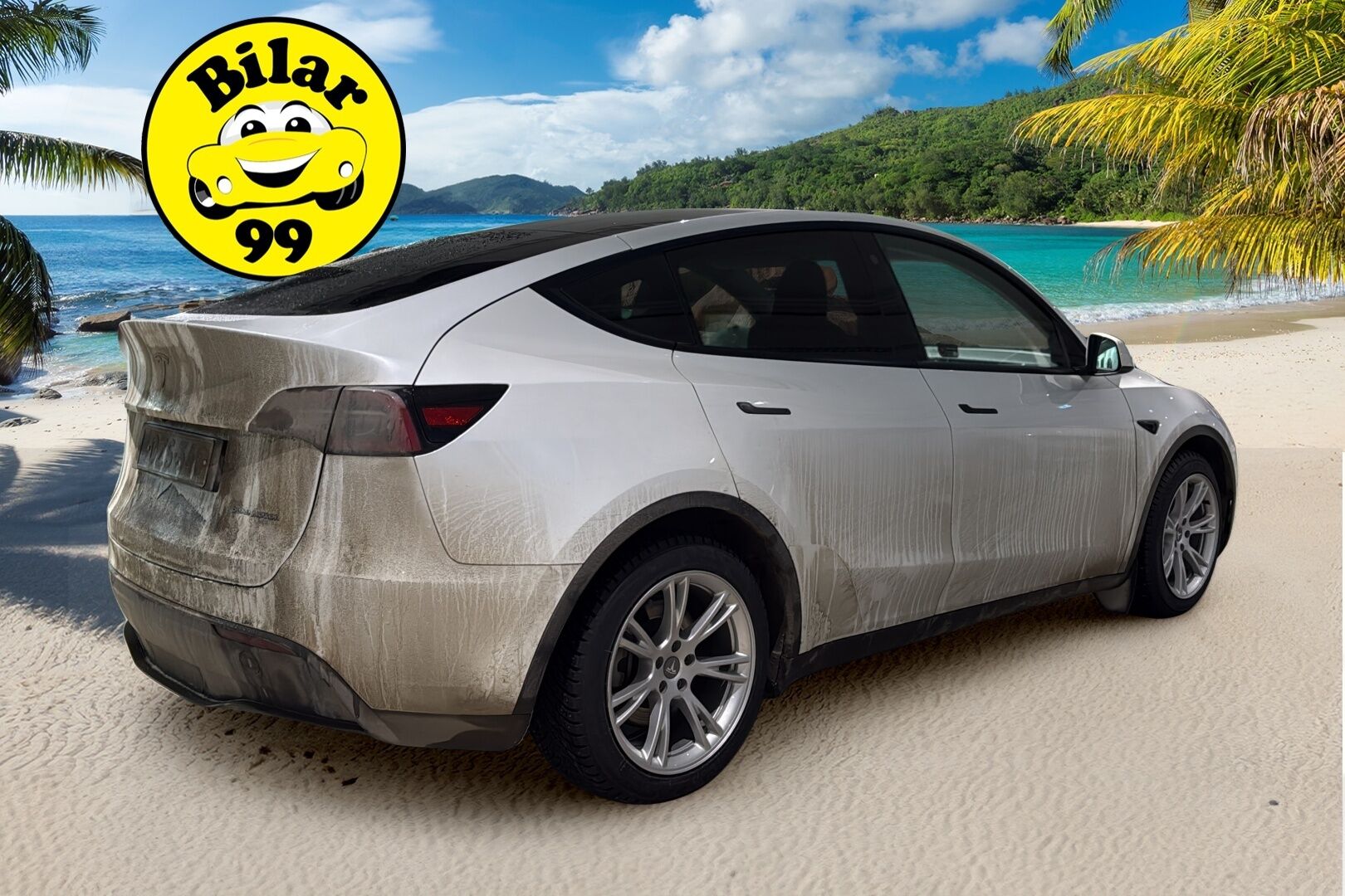 Tesla Model Y 2023 Long Range ** Koukku / Lämpöpumppu / Lasikatto / Matrix-LED / Adapt.Vakkari / P.Kamera / Muistipenkki / Navi / Keyless** - *Suomi-auto / Kahdet hyvät renkaat*