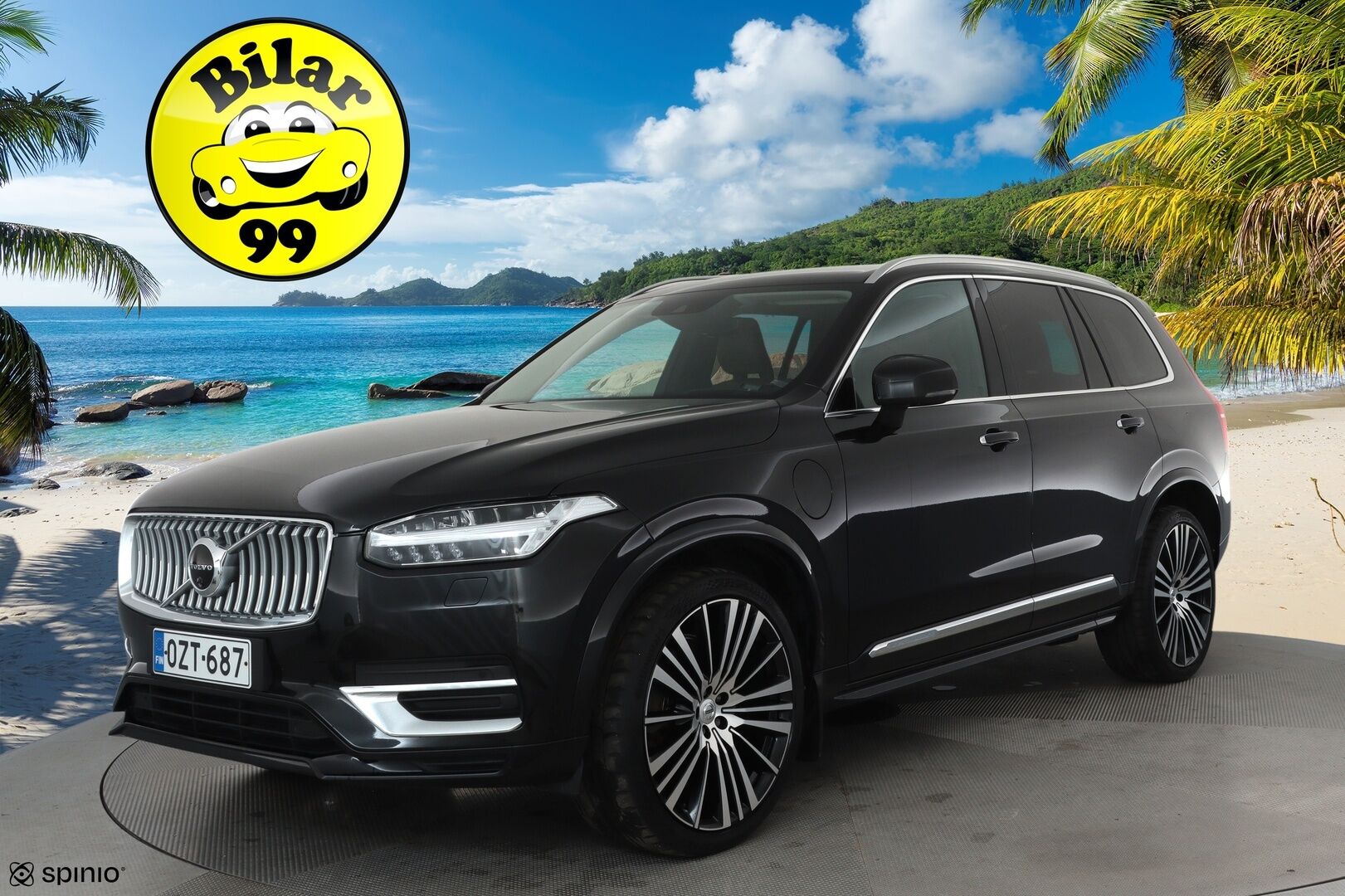 Volvo XC90 2020 T8 AWD Inscription aut **Adapt.vakkari / Muistipenkit hieronnalla / 360.kamera / Full LED / 7P / Koukku / H&K / Webasto** - 3,99 % KORKOTARJOUS TÄHÄN AUTOON - Kahdet renkaat aluvanteilla / Ilma-alusta / Ilmastoidut ruskeat nahat / BLIS / Digimittaristo / Sähköluukku / HUD / Hyvät varusteet!