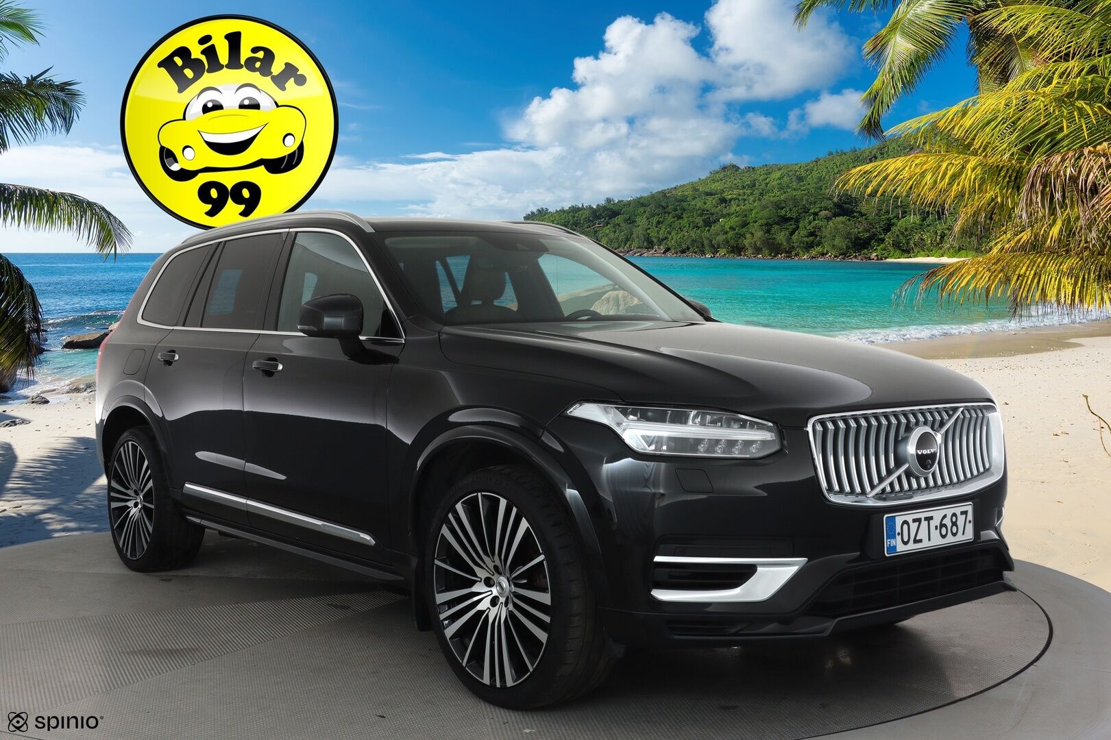 Volvo XC90 2020 T8 AWD Inscription aut **Adapt.vakkari / Muistipenkit hieronnalla / 360.kamera / Full LED / 7P / Koukku / H&K / Webasto** - 3,99 % KORKOTARJOUS TÄHÄN AUTOON - Kahdet renkaat aluvanteilla / Ilma-alusta / Ilmastoidut ruskeat nahat / BLIS / Digimittaristo / Sähköluukku / HUD / Hyvät varusteet!