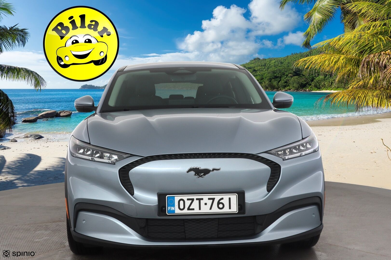 Ford Mustang Mach-E 2023 75kWh 269hv RWD 5-ovinen - | 1-om suomiauto | ACC | Koukku | Nahkaverhoilu | P.kamera | LED | BLIS | Lane Assist | RCTA | Keyless | Digimittaristo | 2x renkaat aluin |