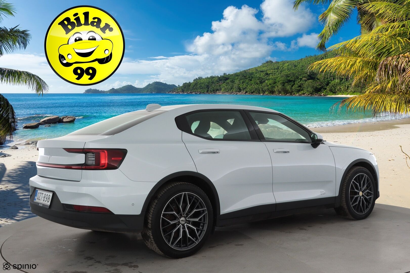 Polestar 2 2023 Standard Range Single Motor, 170kW * ACC / 360 / Koukku / LED / Muistipenkki / Navi / Keyless * - 1-om Suomi-auto / Akku kuntotarkastettu SoH 94,1% / Kahdet renkaat aluvanteilla