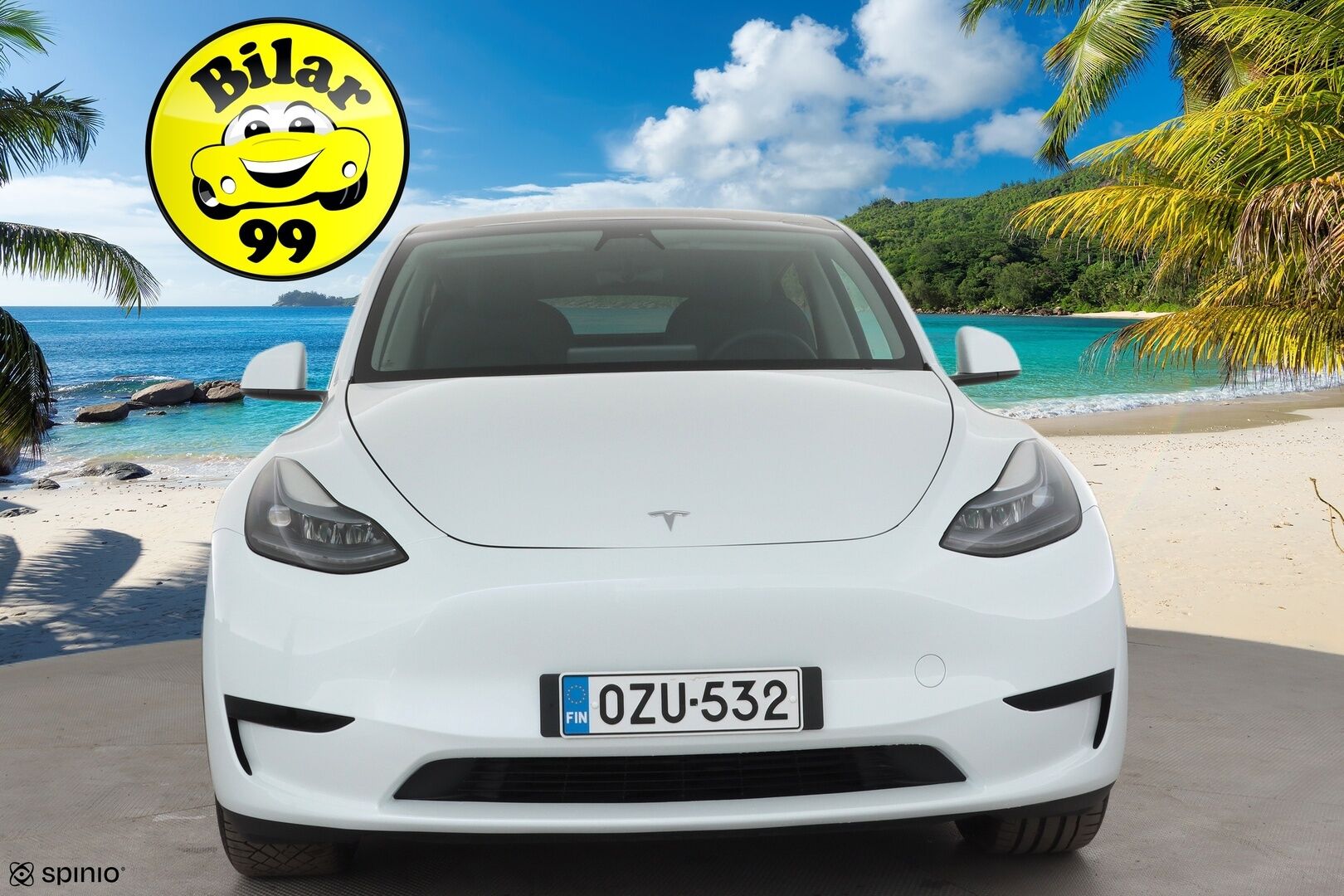 Tesla Model Y 2023 RWD * Koukku / ILP / ACC / Lasikatto / Premium Audio / P.Kamera / Matrix-LED / Muistipenkki / Kaistavahti * - 1-om Suomi-auto / 2x Latauskaapelit / Kahdet renkaat aluvanteilla